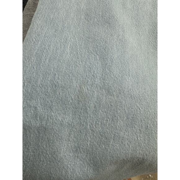 Oak & Acorn Jeans Women 34 Light Wash Loose Fit Organic Cotton Ankle High Rise - Picture 4 of 9